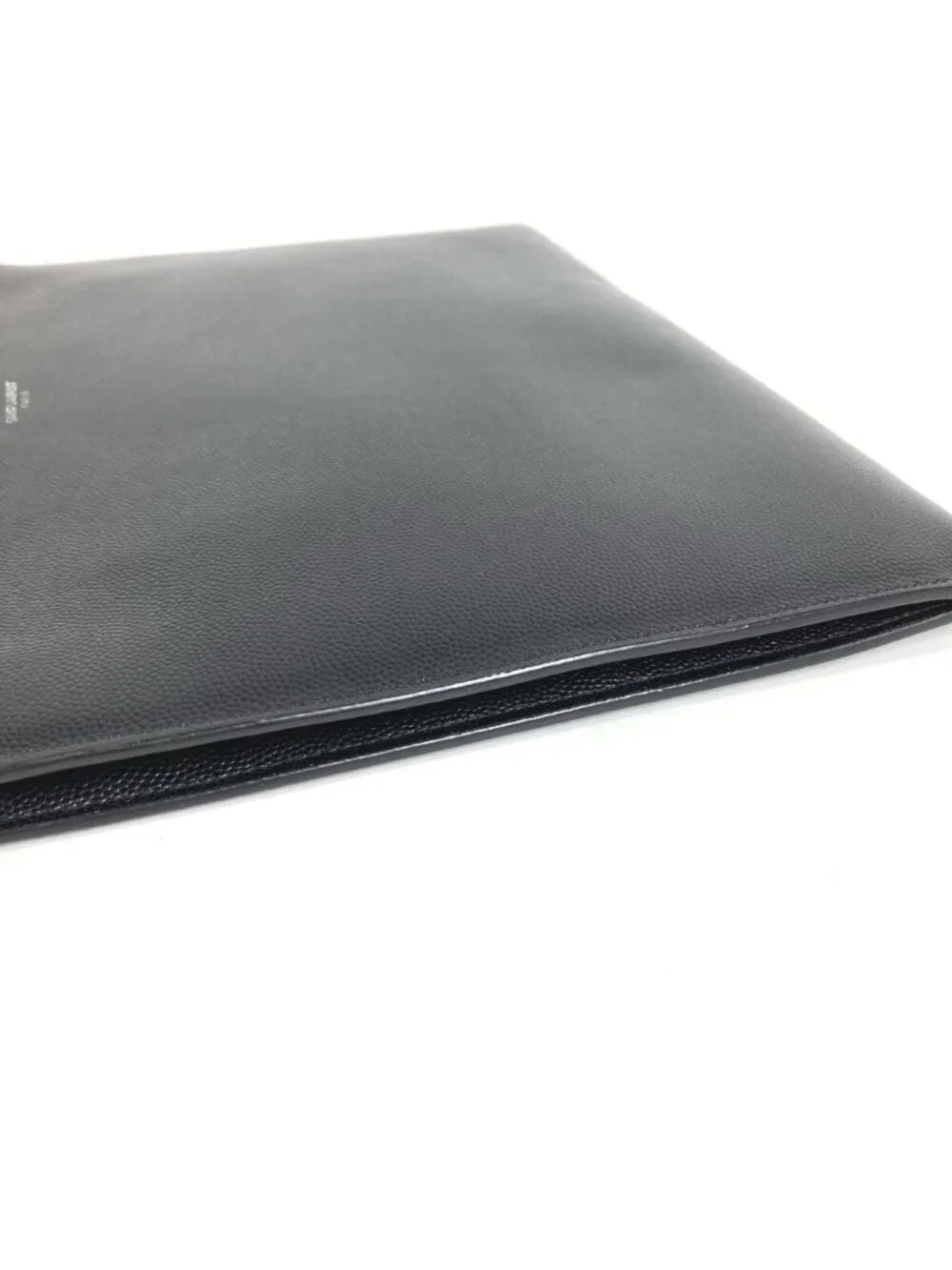 Saint Laurent Clutch Logo Leather Black - Picture 3 of 9